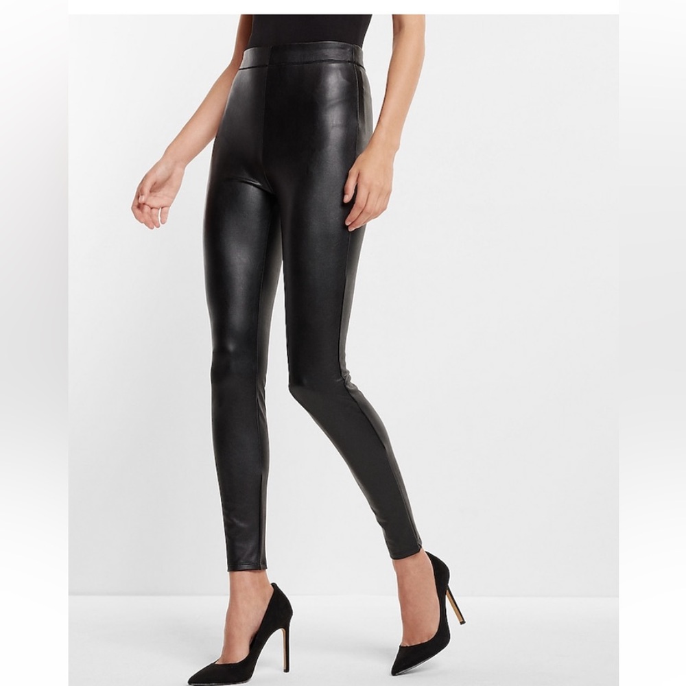 Express faux leather leggings